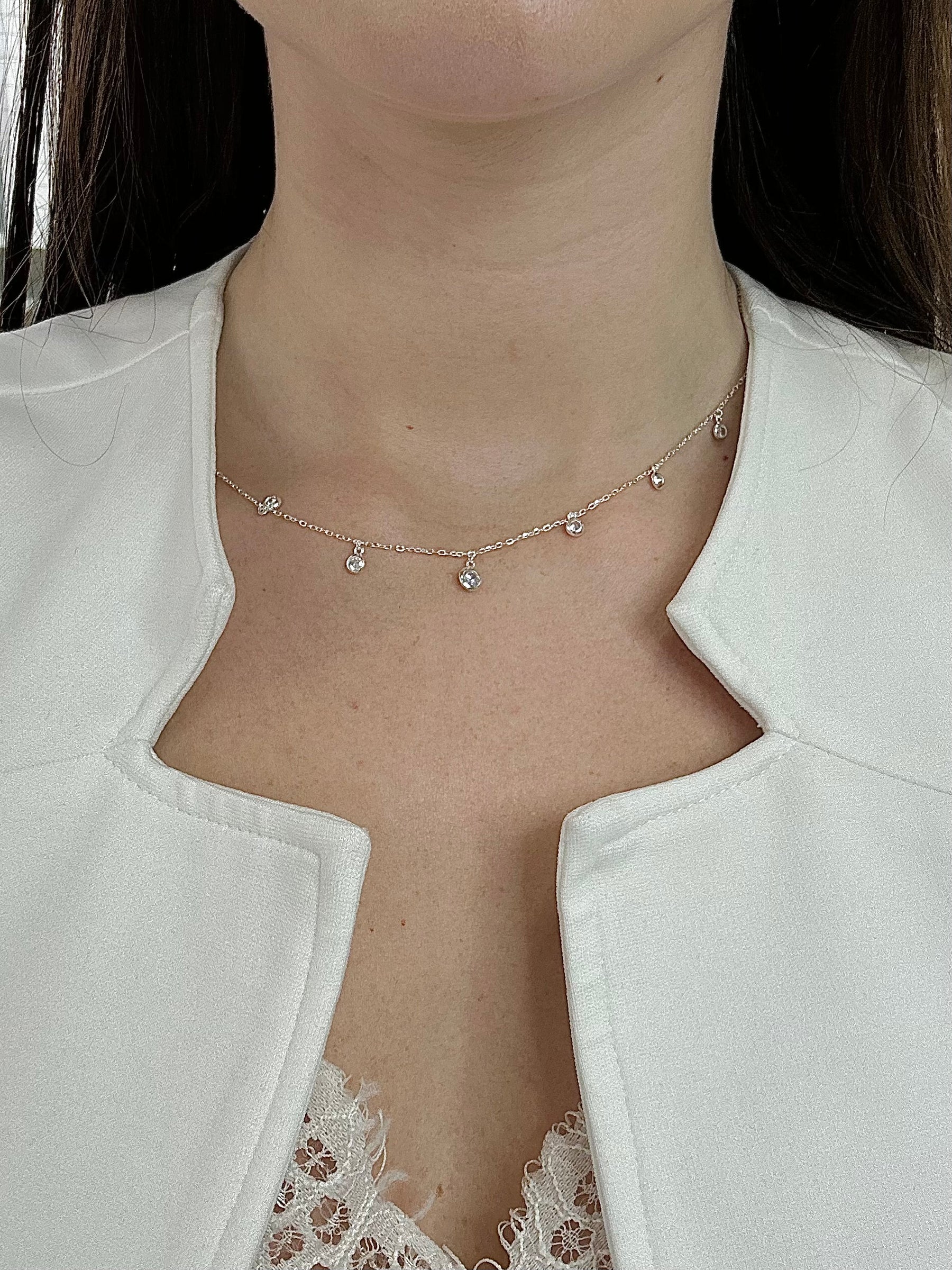 CHOCKER 7 PONTOS DE LUZ 40CM